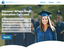 Tablet Screenshot of degreesearchonline.com